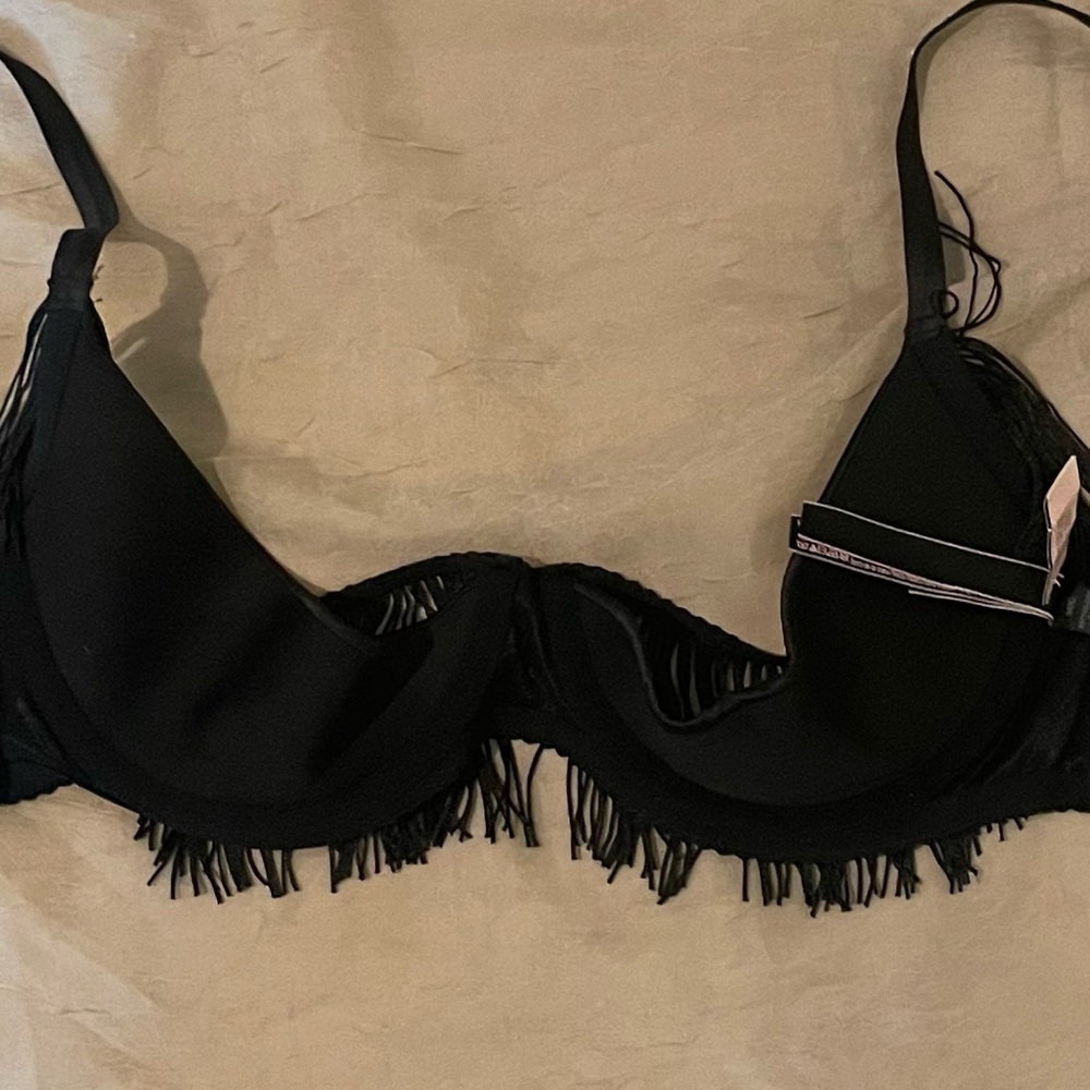 Victoria's Secret Black Fringe Bra - Picture 9 of 12